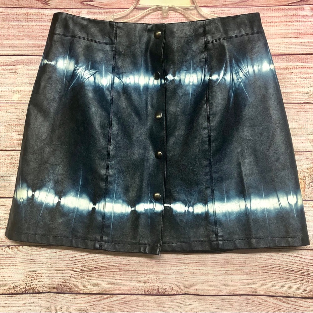 Zara Leather Skirt (Size: Large/Tall)